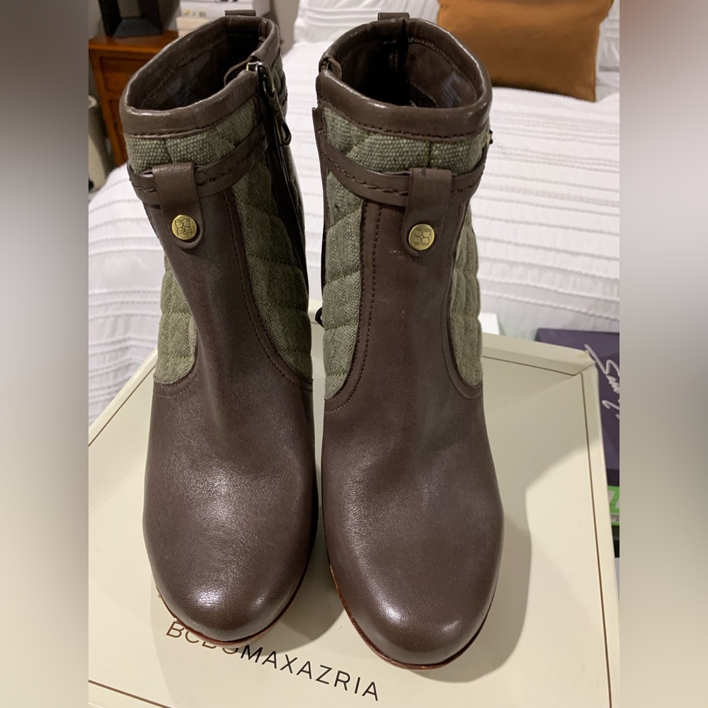 BCBG Quilted Platform Wedge Booties